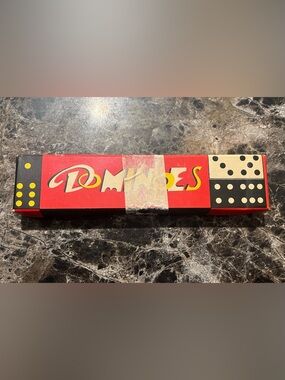 Vintage Wooden Dominos - 28 pcs in original box